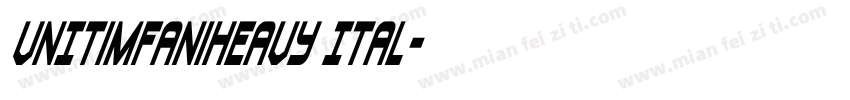VNITimfaniHeavy Ital字体转换